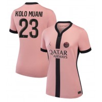 Camisa de Futebol Paris Saint-Germain Randal Kolo Muani #23 Equipamento Alternativo Mulheres 2024-25 Manga Curta